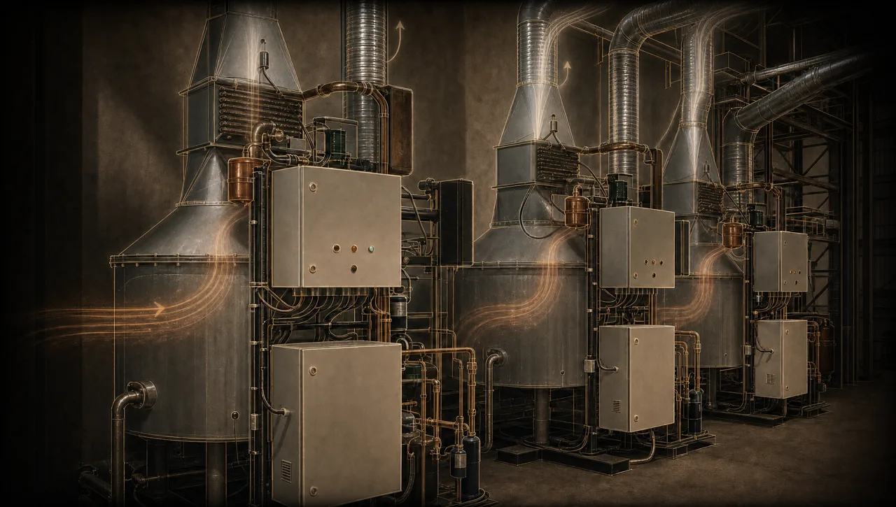 THE CAN units with an illustration of heat recovery